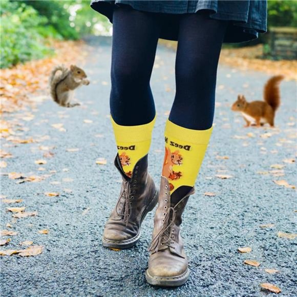 Funny Socks Deez Nuts Meme Socks Squirrel Lovers Socks Fun Socks - Unisex - Picture 5 of 5